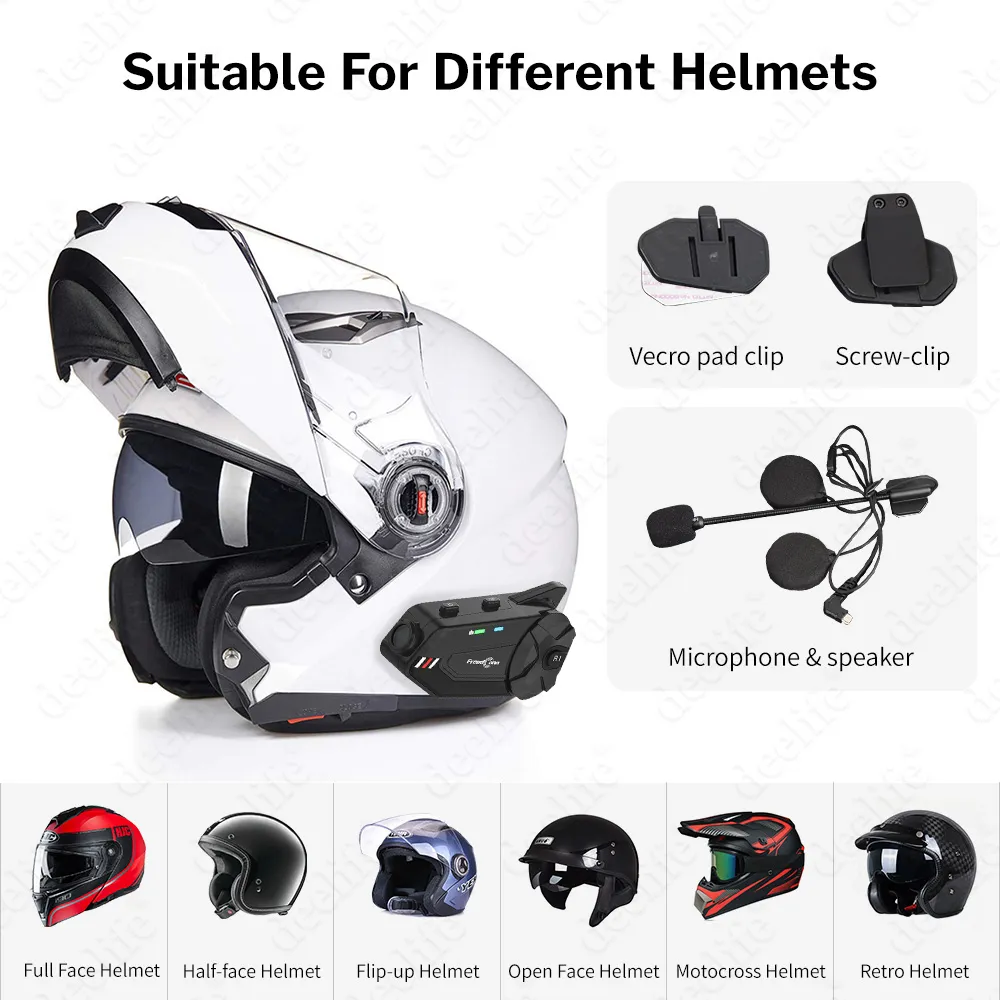 bluetooth motorcycle helmet clip in BT12B Headset, Wireless Dual On-Ear Speakers with Mic, Hands-Free Calling & Music, Noise Reduction, Fast Charging, optimized HD stereo speakers ISOtunes LINK 2.0 Helmet Mount
