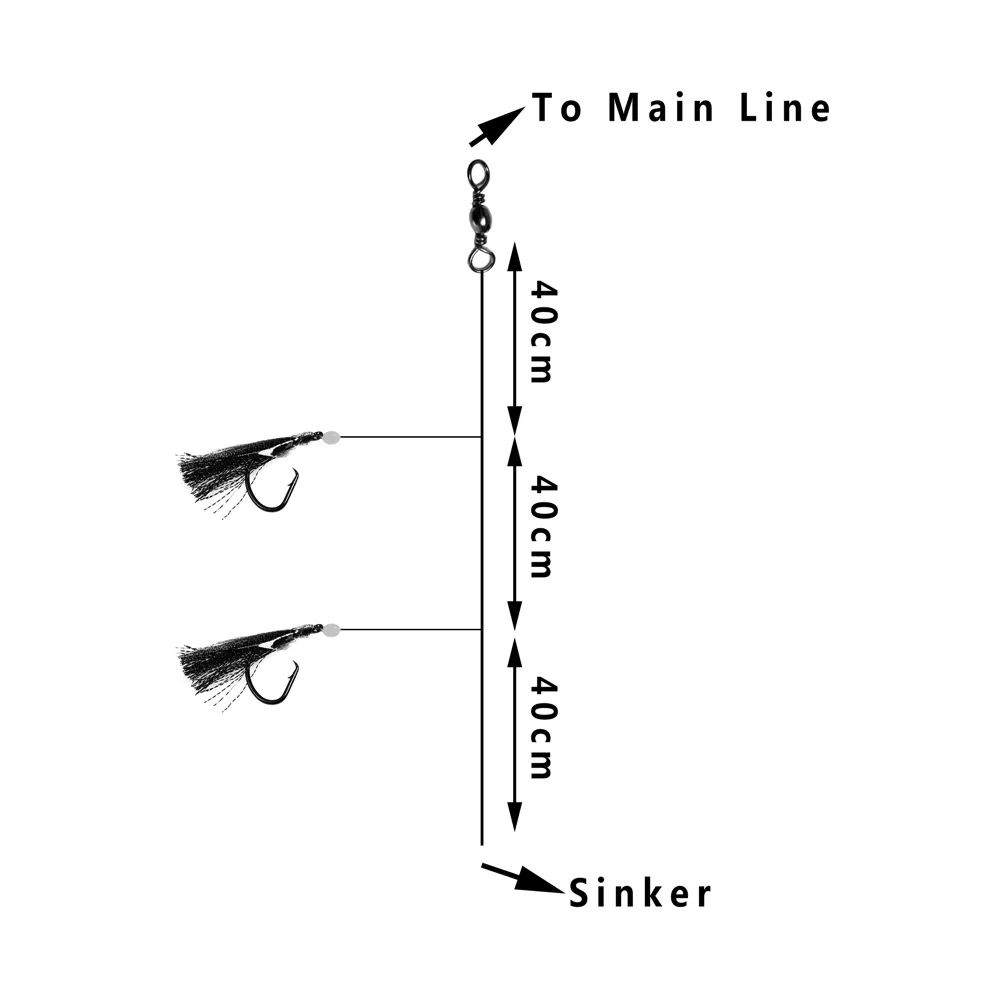 10pk 5/0 Twin Hooks Flasher Sabiki Rigs: Snapper Snatcher Flash Rigs ...
