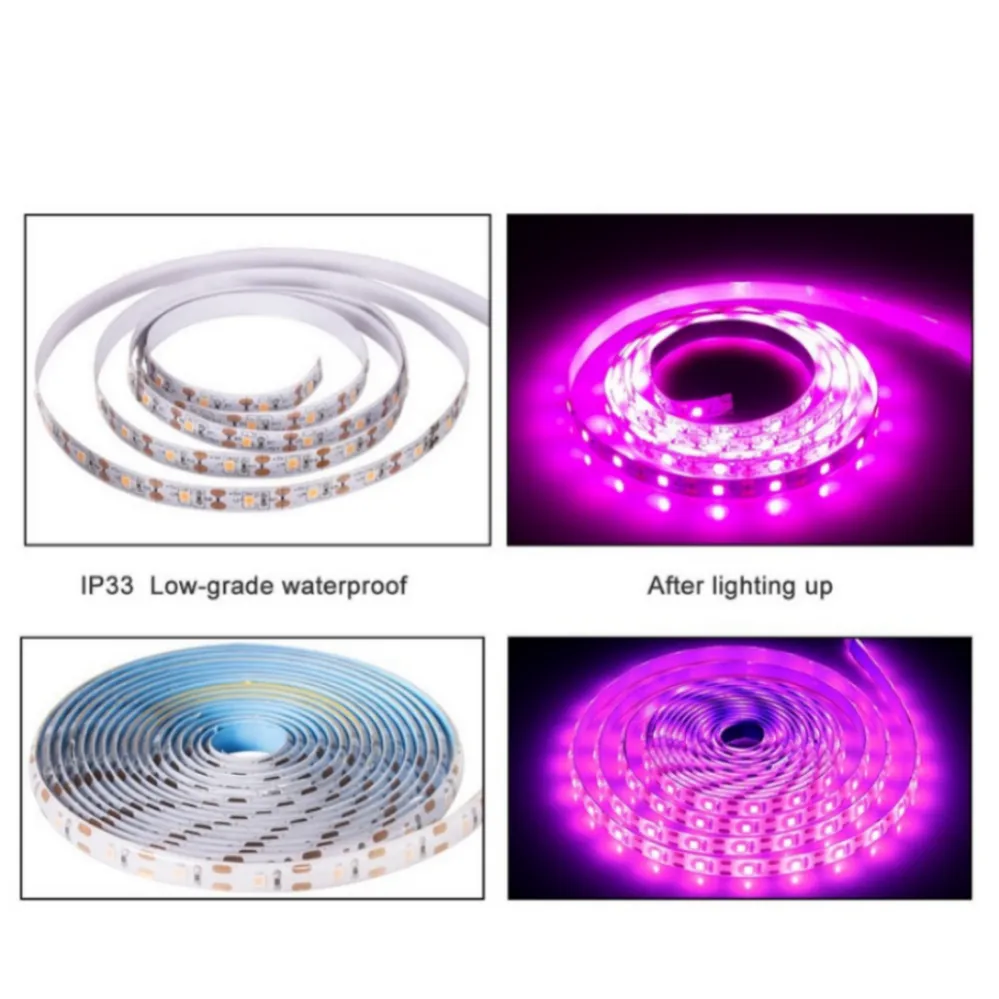 5V USB LED Grow Light Strip | Full Spectrum Phyto Lamps for Plants ...