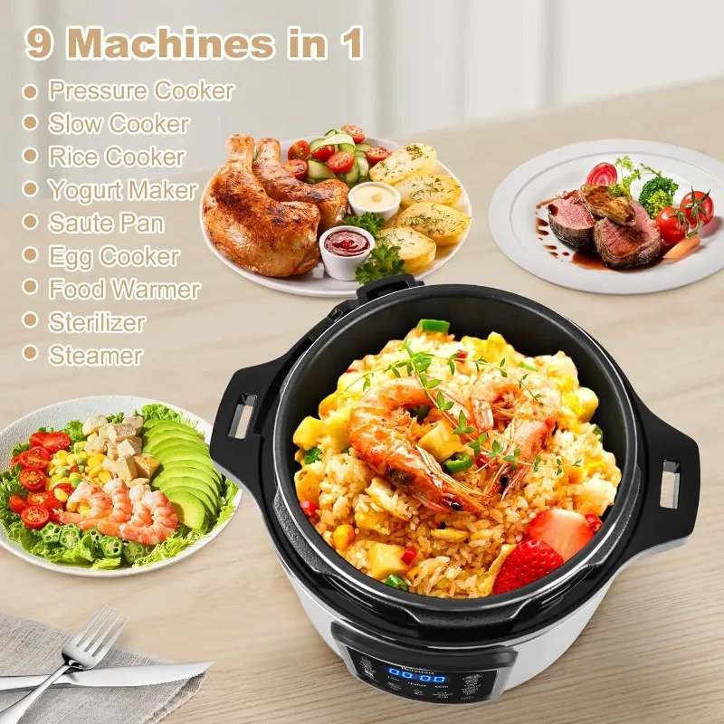 9 In 1 Electric Pressure Cooker With 6 Quart 11 Presets And Nanobebe Microwave Sterilizer For Yogurt And More From Ddmyjul 99.6 DHgate.Com