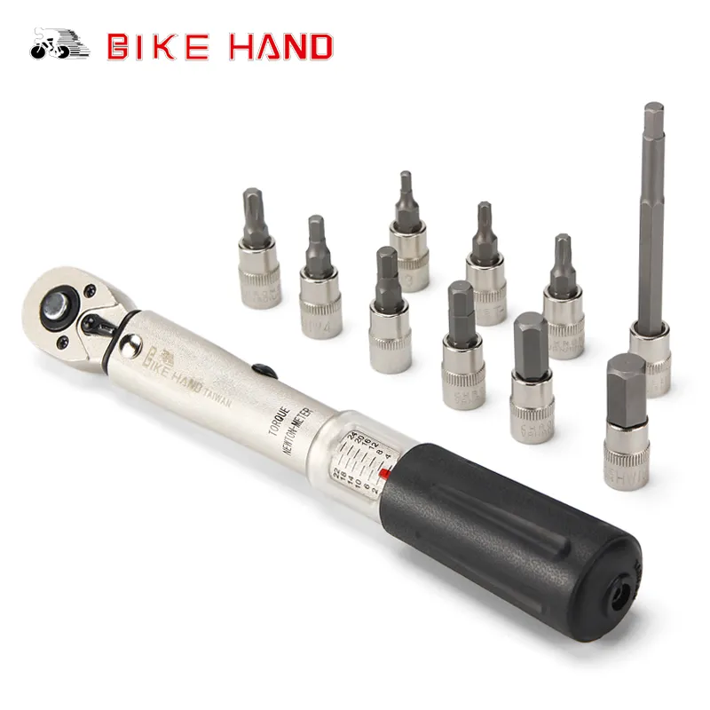Tool Set BIKE HAND 1/4u2033 TORQUE WRENCH 2-24NM SOCKET BIT SET