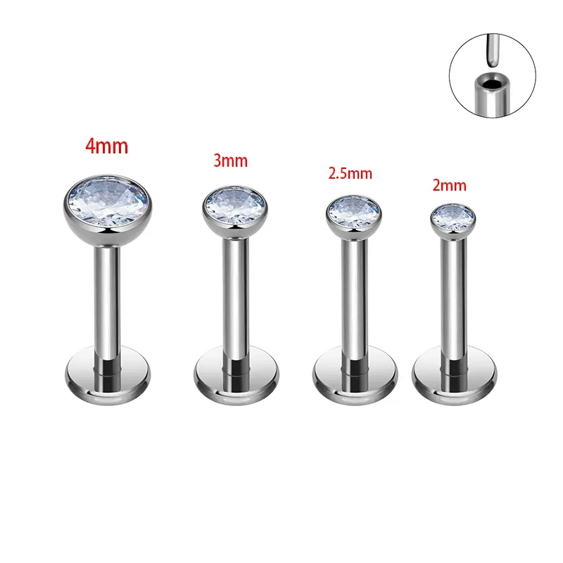 BodyBonita Piercing Nez Titane G23 CZ - Anneaux Septum 20G/18G/16G/14G Créoles Nez Et Oreilles, Bijoux Cartilage Hélix Tragus Conque Daith
