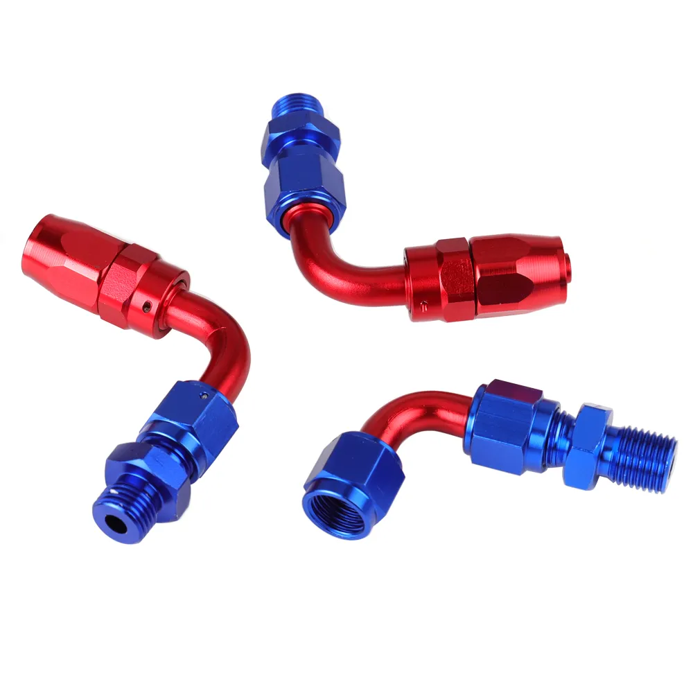 Universal Adjustable Fuel Pressure Regulator Kit W/ Gauge AN6 Fittings ...
