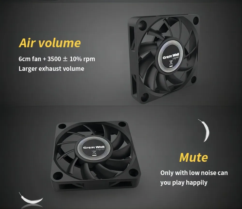 Ultra Silent 12V DC Chassis Radiator Cooling PC...