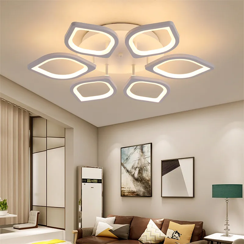Chandelier Light, Dimmable Modern LED Ceiling Lamp Living Room Ceiling Light - Black Ring With Remote Control Bedroom Chandelier Acrylic And Aluminum Ceiling Light Ceiling Lamp Chandelier LED Chandel