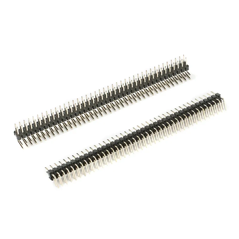 10Pcs 2mm Pitch 1x40 Pin Single Row SMT Male Header Strip Connector – Generic, New