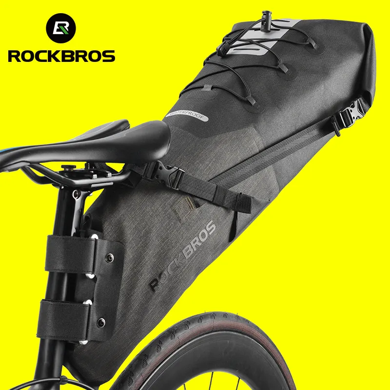 ROCKBROS Reflective Bike Saddle Bag – Small Rear Seat Pouch With 1L Capacity, Black 5 thumbnail image