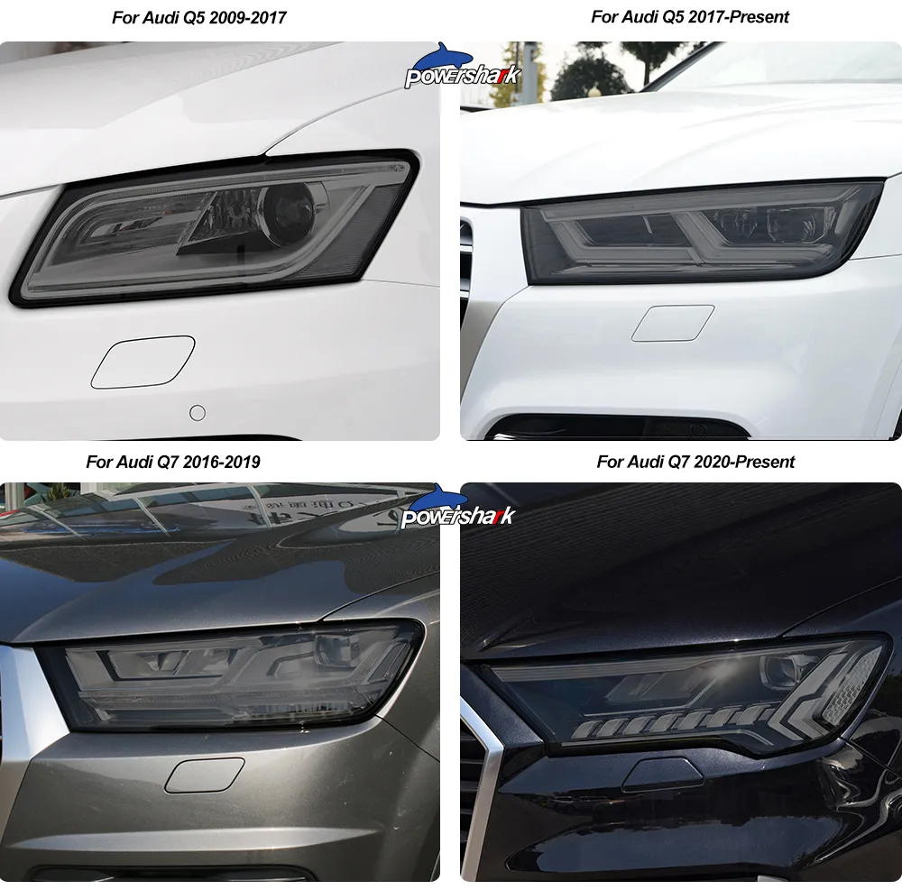 DHgate.com:Audi Stickers, Headlight Tint Smoked Black