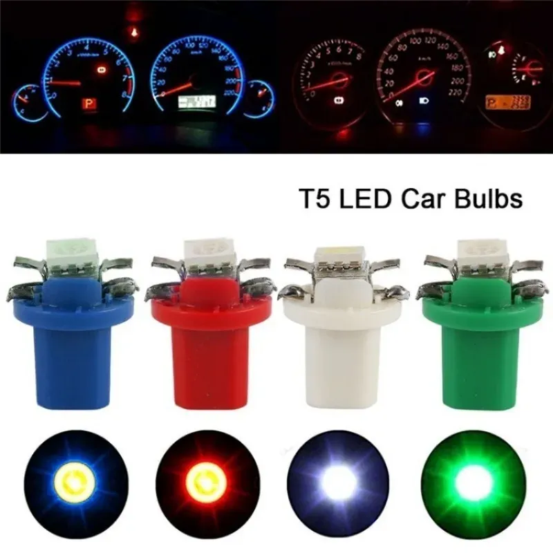 T5 B8.5 1 LED LED Dashboard Instrument Cluster Gauge Lights Auto T5 B8.5 1 LED LED Dashboard Instrument Cluster Gauge Lights Auto