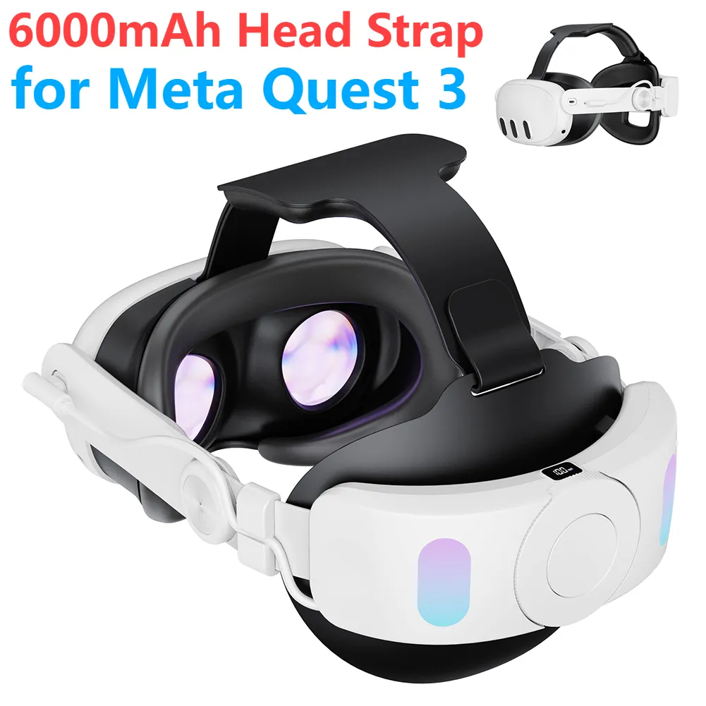 20246000mah Elite Pil Başlığı Meta Quest 3 VR, Şarj Edilebilir