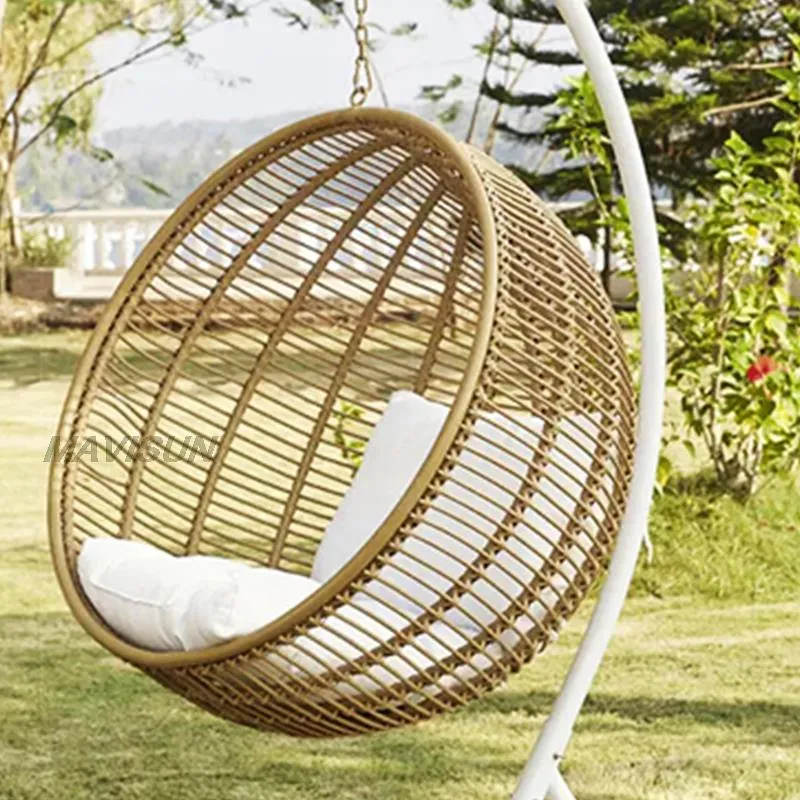wicker basket chair outdoor