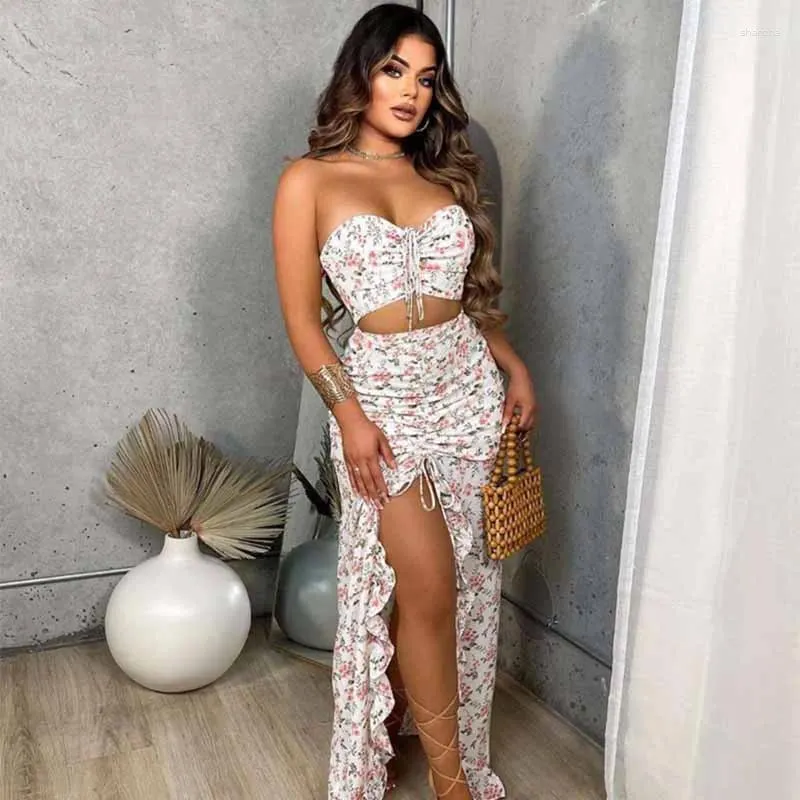 2 piece high low skirt set hotsell