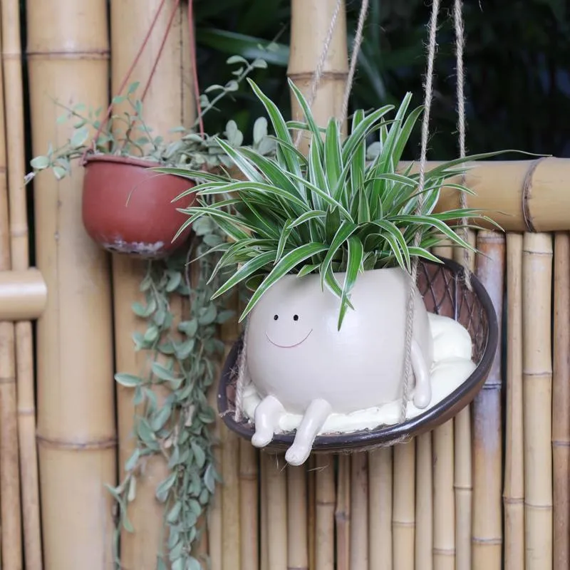 Hanging Swing Planter Pot Indoor Outdoor Succulent... From Ddmyjan, $50.45  | DHgate.Com