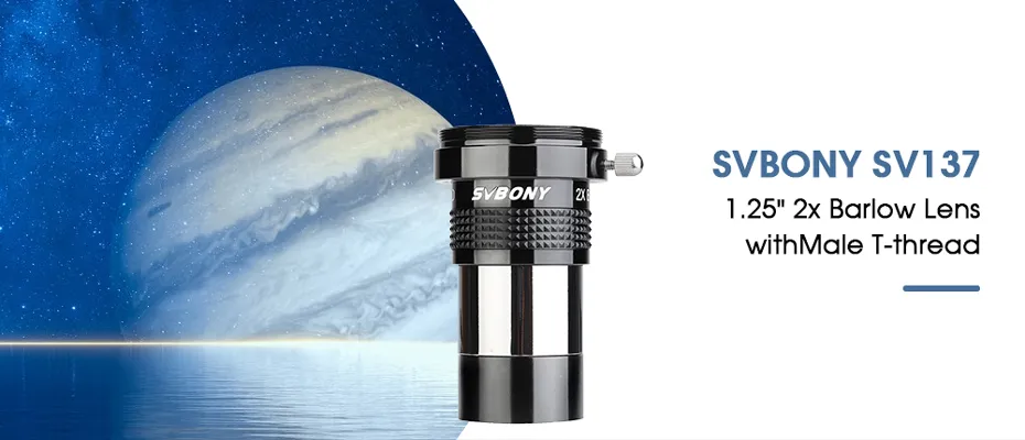 Jupiter 3x Barlow Sv216 Barlow SVBONY 3X Barlow Lens