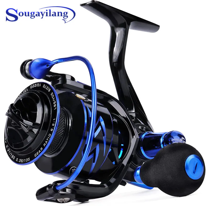 Sougayilang 13+1 Steel BB Spinning Reel For Freshwater And Saltwater - View #3