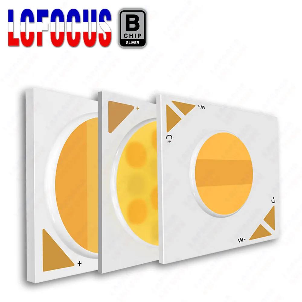 High Cri Led Chip High CRI Ra 90 COB LED Chip: 10W, 14W, 24W Bicolor 7+7W Warm/Cool White ...