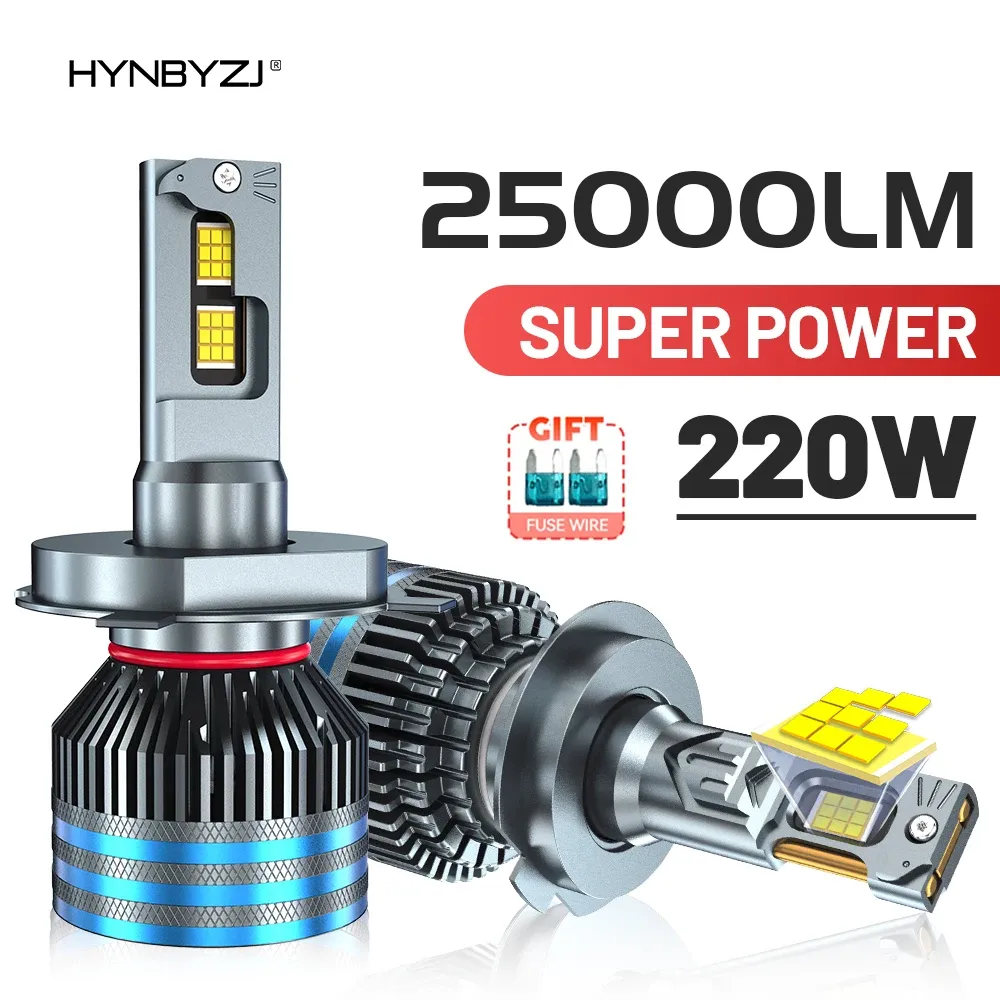 HYNBYZJ 220W 25000LM H4 H7 H11 Led Bulb Canbus H1 H8 HB3 HB4 HR2 9005 9006 9012 H13 9007 9008 Power Car Headlight Light 6000K HYNBYZJ 220W 25000LM H4 H7 H11 Led Bulb Canbus H1 H8 HB3 HB4 HR2 9005 9006 9012 H13 9007 9008 Power Car Headlight Light 6000K
