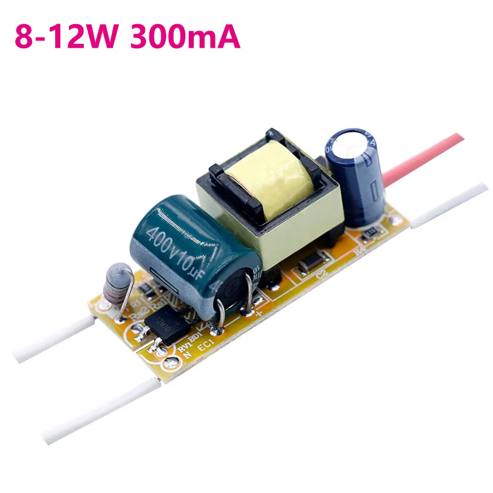 LED Constant Current Driver 300mA – Multi-Wattage Options From 1W To 36W, 85-265V Input For LED Bulb Transformers (12-18W, 300mA Shown)