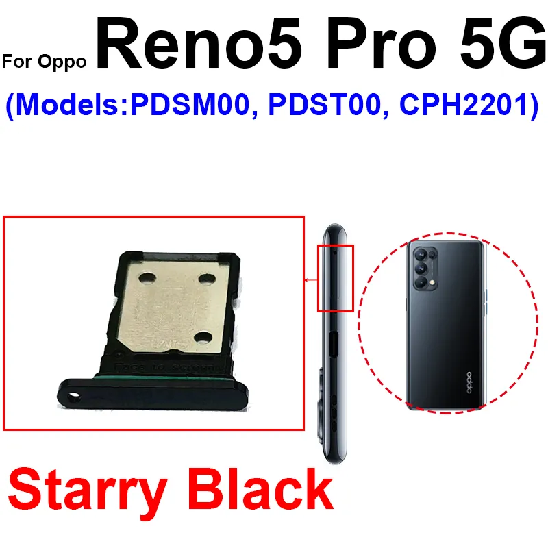 OPPO Reno5 A 5G - SIMスリー SIM Card Tray Replacement for OPPO Reno 5 Pro 5Pro Plus 5K 5Lite