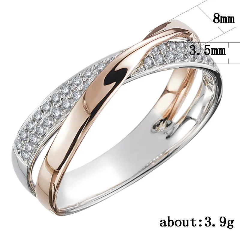 DHgate.com:Two-Tone X-Shape 925 Sterling Silver Ring with DHgate.com:Two-Tone X-Shape 925 Sterling Silver Ring with