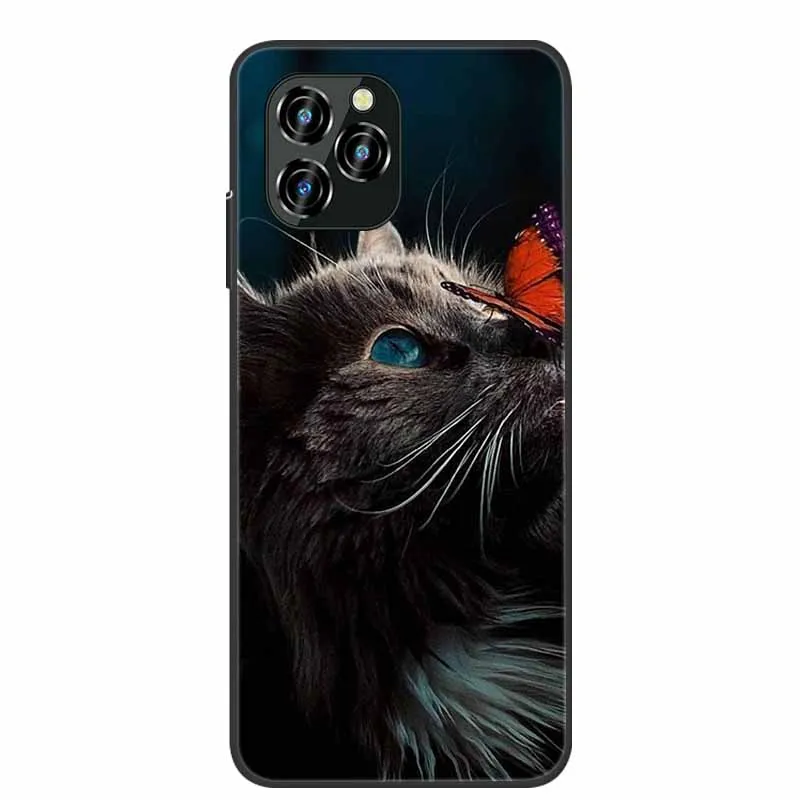 vingarshern Cover Compatibile con Oukitel C21 Pro Custodia in Silicone Sottile,Case Antiurto e Antigraffio con Motivo+1×Catena/Cordino per Cellulare,Fiore dorato