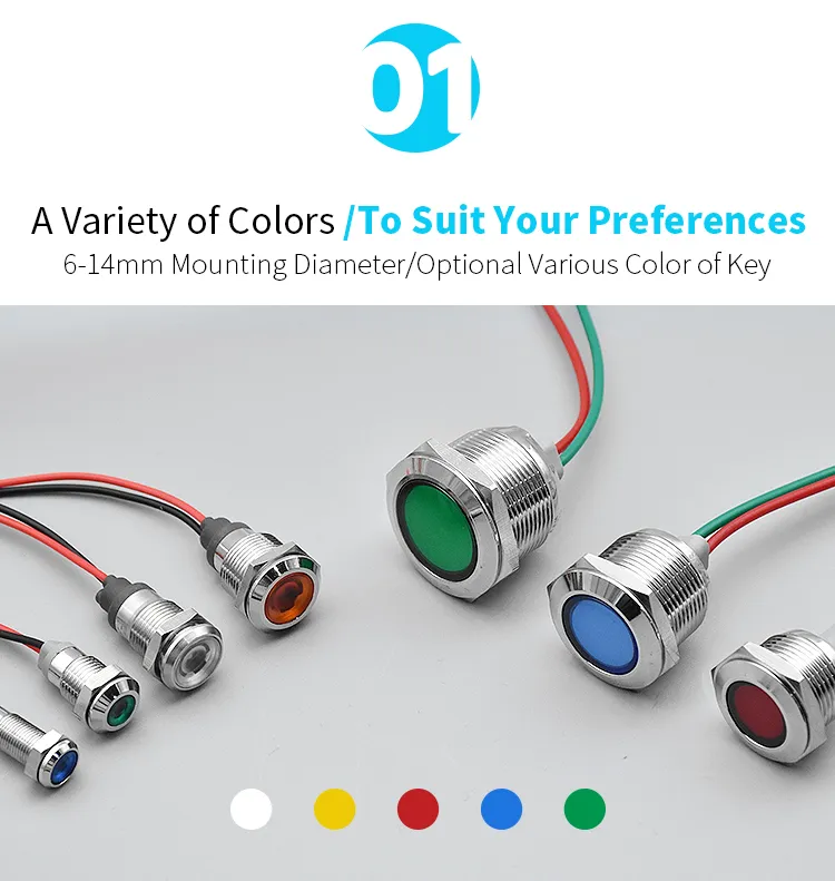 8 Multicolor Led Indicator Module DHgate.com:IP67 Waterproof Multicolor LED Indicator Light - Pack of 5 ...
