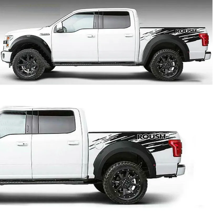 2 Pcs Decals Fits Ford F150 Rear Bed Truck Stickers Racing Stripes