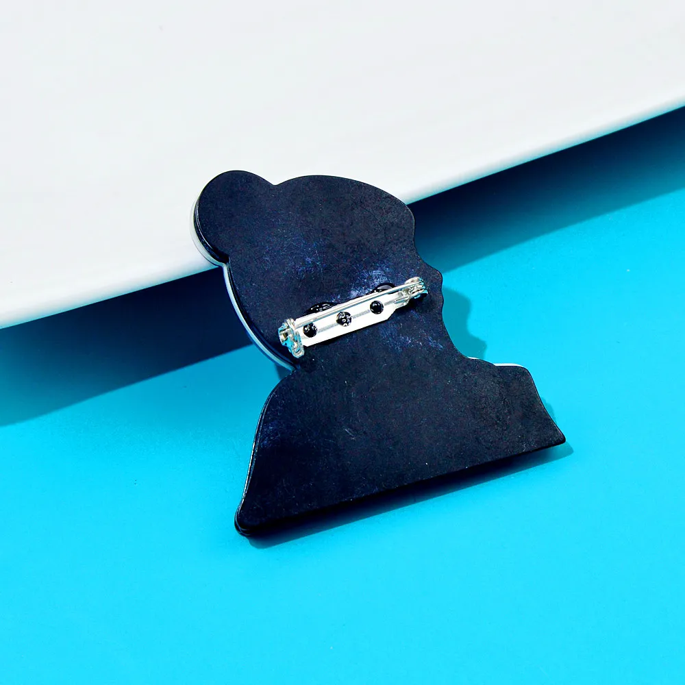 CINDY XIANG Acrylic Wear Red Hat Girl Brooch Acetate Fiber Pin ...