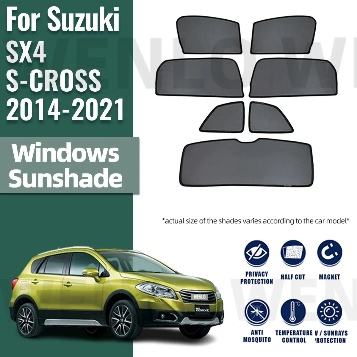 S cross sun shades discount