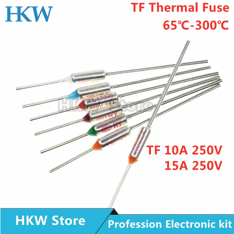 TF Thermal Fuse RY 10A 15A 250V Temperature Control