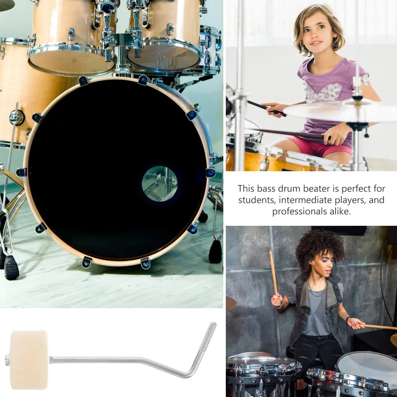 パーカッション・打楽器 Bass drum beater set! Adjustable Metal Drum bass drum beater Weights for Double