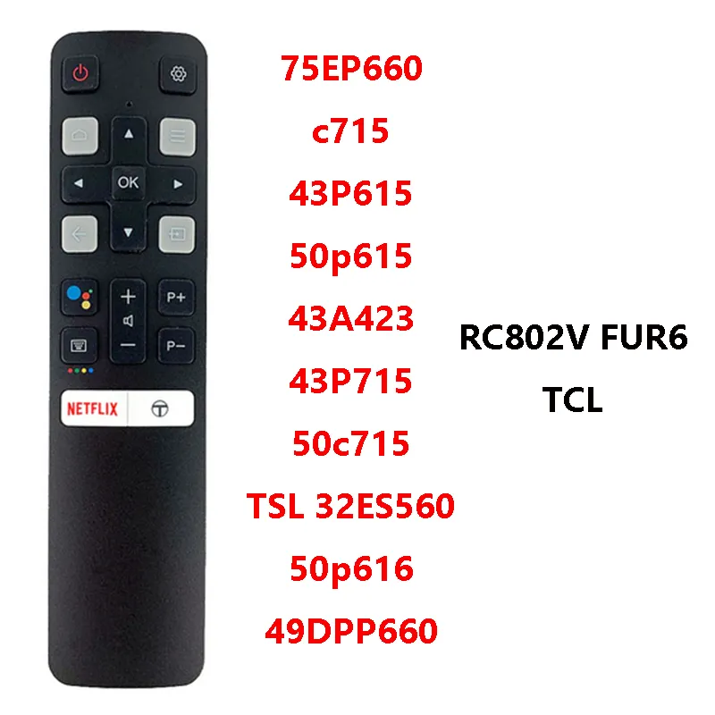 Telecomando Universale RC802V FMR1 Per TV TCL, Hitachi, RCA, Ifalcon – Modello 49S6800, 32F2A, Nero - Foto 6
