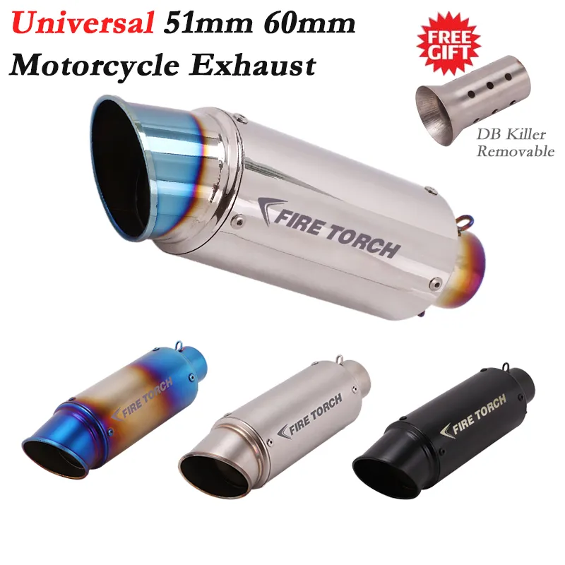 DHgate.com:Universal 51mm 60mm Motorcycle Exhaust Pipe