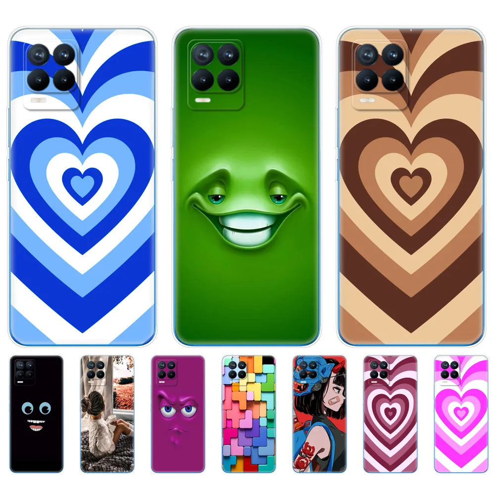 Sunrive Cover compatibile con realme Narzo 50 5G, Custodia Case in molle Trasparente silicone Morbida Flessibile Antigraffio protettiva back custodie (Q Lupo 4