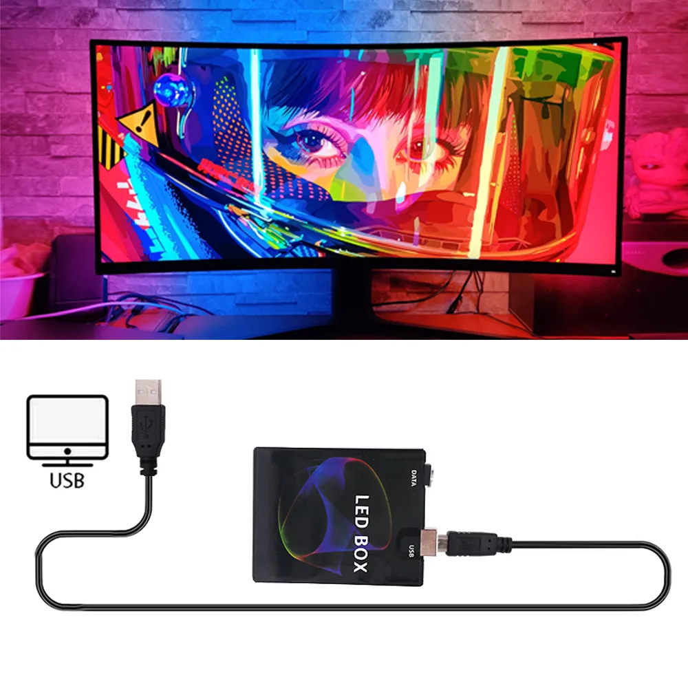 Dream Screen USB LED Strip TV Backlight LED Strip For PC Ambient Lighting From Ddmyaug 14.08 DHgate.Com
