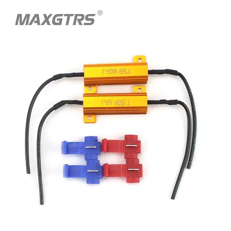 LED Load Resistors 2x 50W 100W 6 8ohm for H1 H3 H4 H7 H8 H11 9006 1156 ...