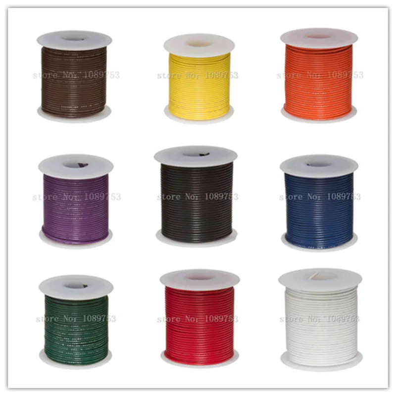 500 Feet White 20 Gauge Stranded Hook-Up Wire, Tinned Copper, PVC Insulation (Shade May Vary) main image 0