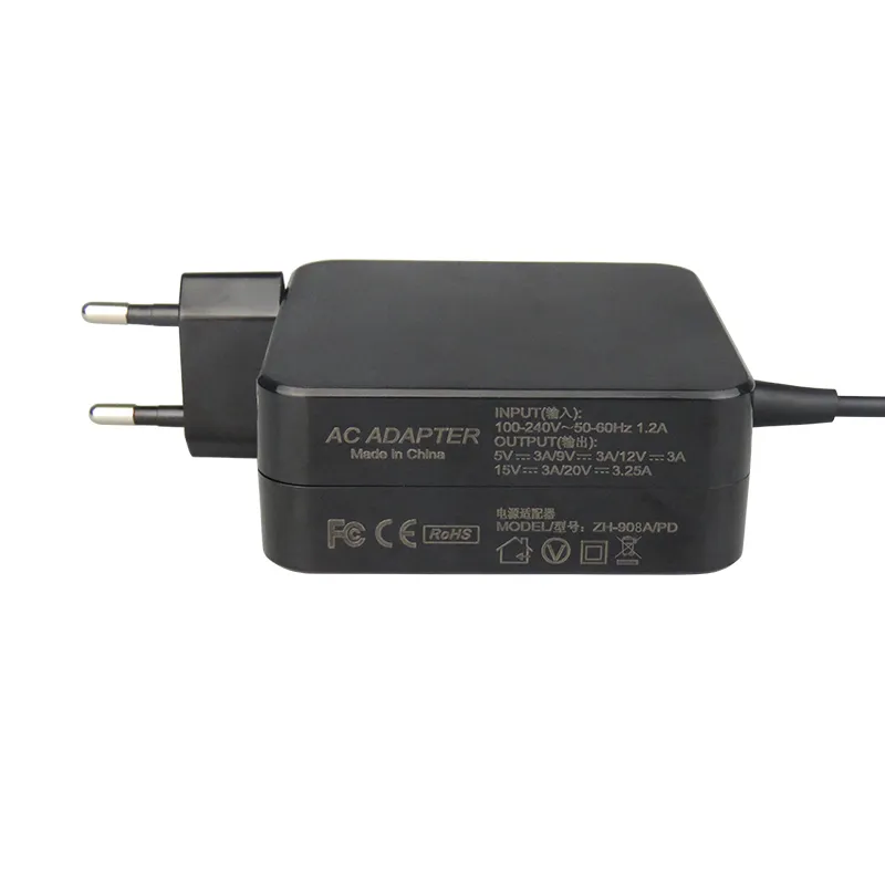 2023 Nouveau Chargeur Mince Pour Ordinateur Portable HP 65 W USB C De Remplacement Pour HP Spectre X360 Elitebook Chromebook Probook Envy Pavilion Elite X2 3pn48aaaba Adaptateur Secteur De Voyage Fi