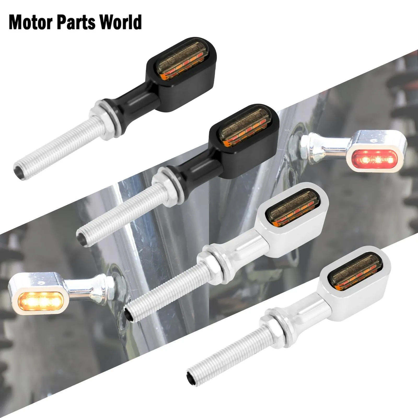Mini Led Rear Brake Indicators Motorcycle LED Turn Signals, Mini E Mark Rear Indicator Brake Light ...