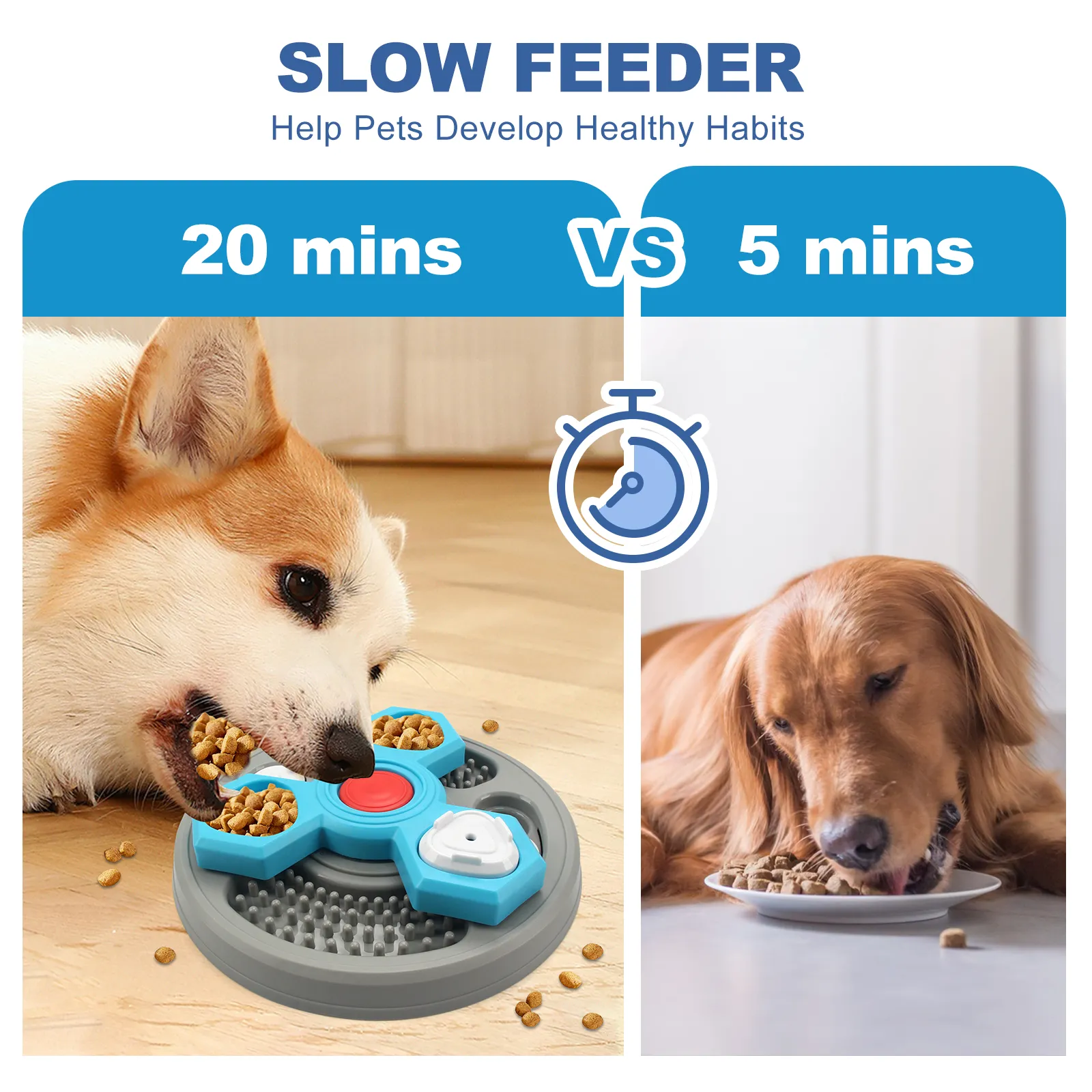 YINCORD Interactive Puzzle Feeder Toy For Dogs - Slow Feeder Rolling Ball With Quacking Sound - View #3