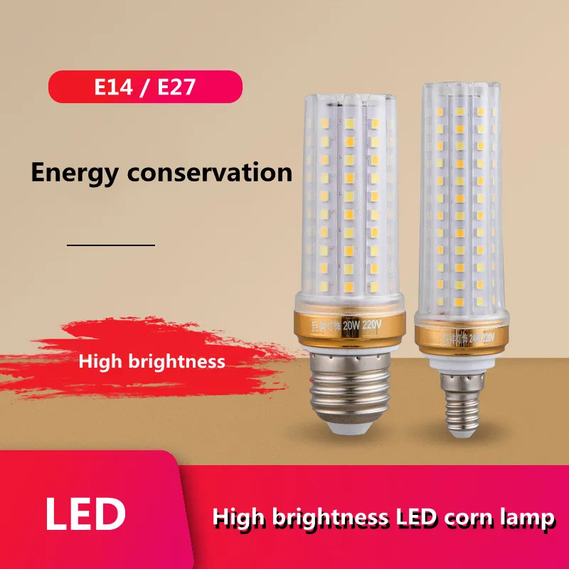 E27 E14 LED Corn Light SMD 5730 12W 16W 20W 24W Dimmable Candle Bulbs ...