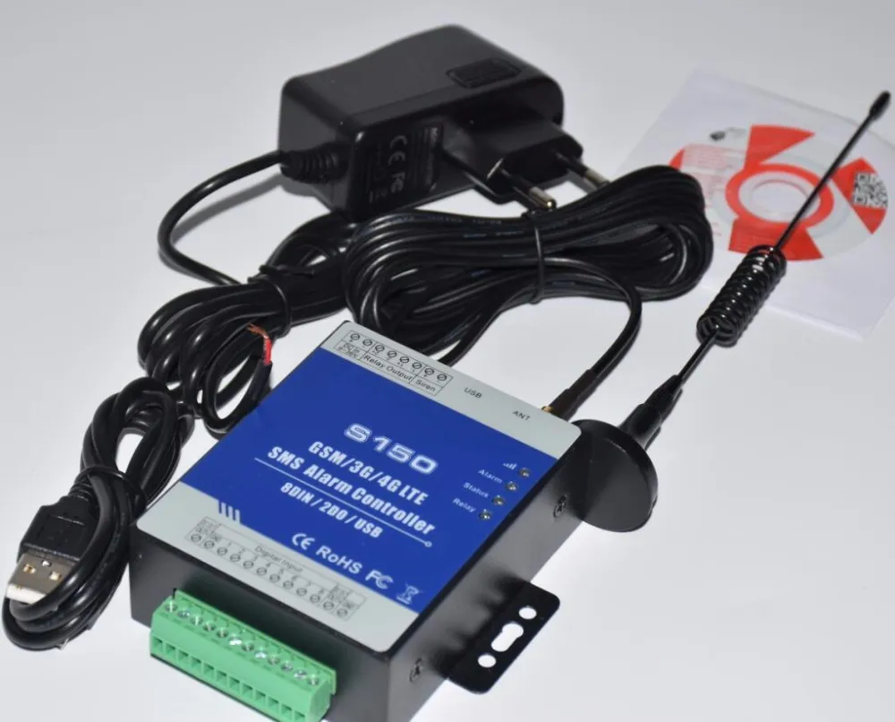 GSM Remote Control Relay Switch S150 GSM Alarm Module Controller Unit ...