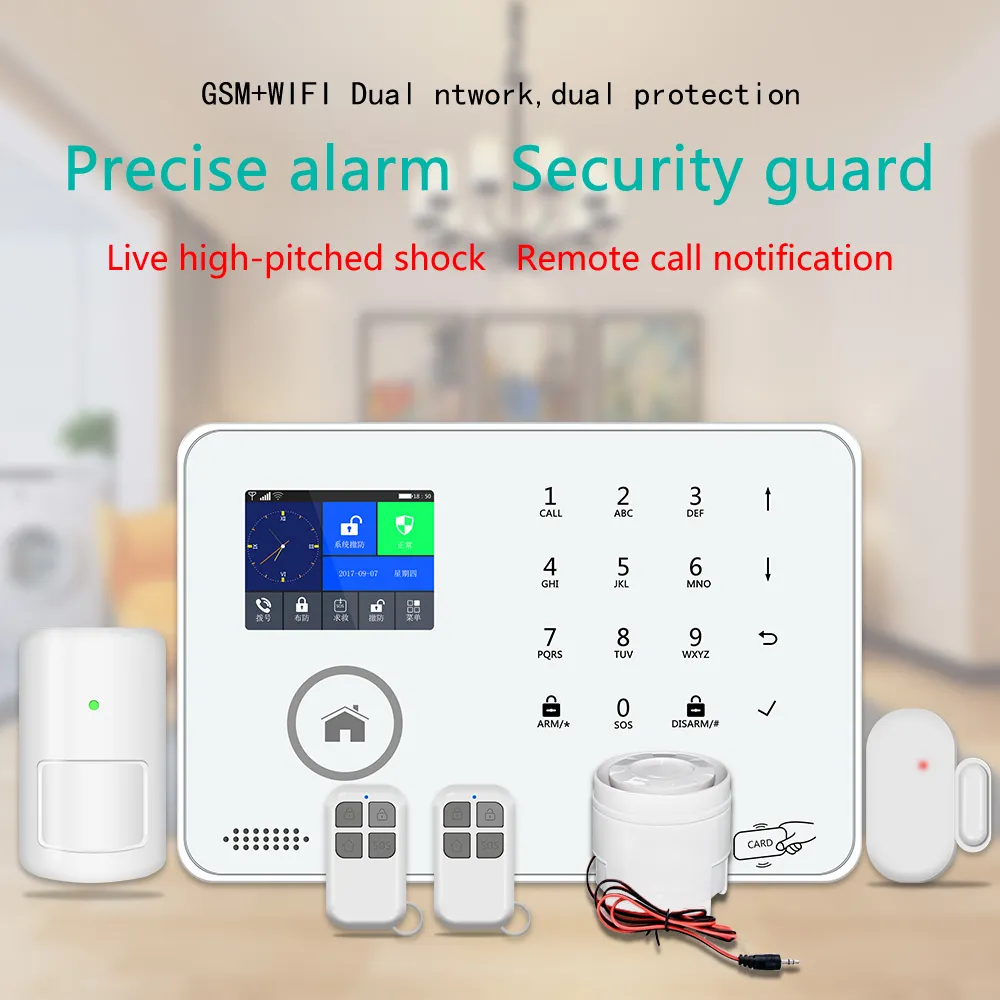 Auto-Dialing GSM Alarm System with Android/iOS App, Remote Control
