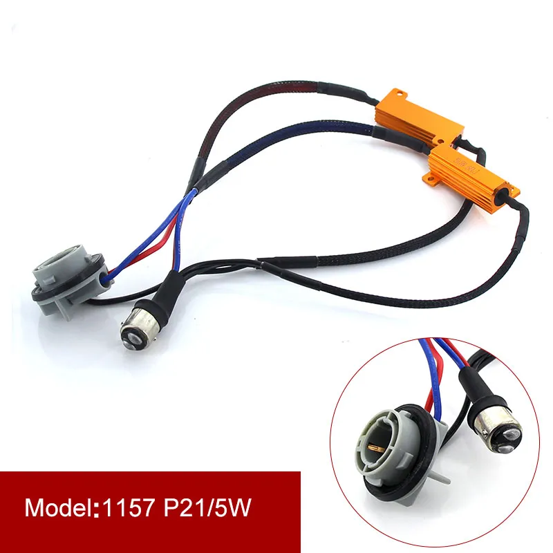 2-PackHigh Power 50W Error-Free LED Turn Signal Load Resistor Decoder ...