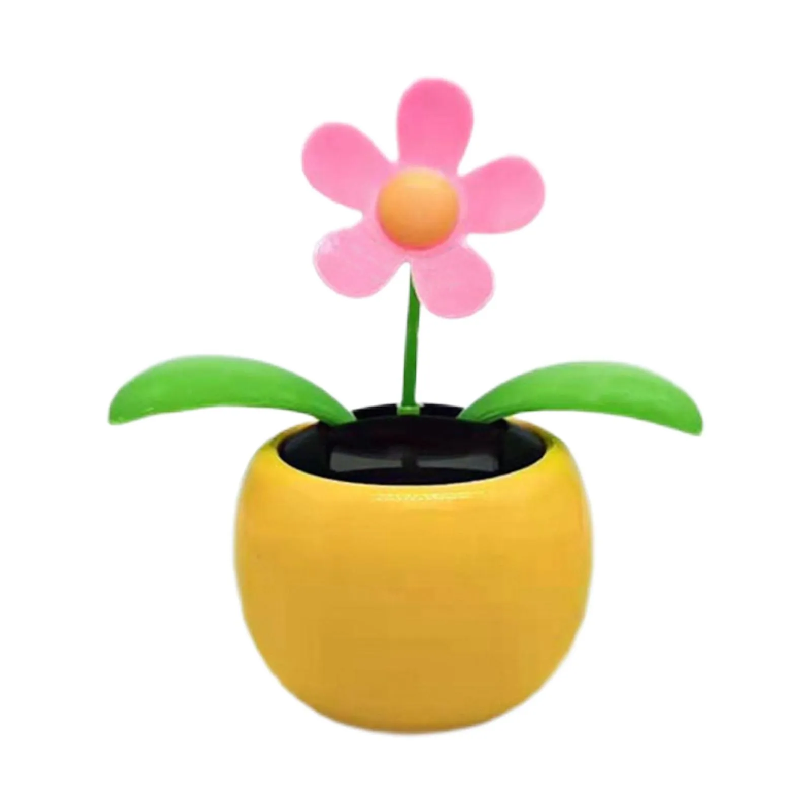 Solar Powered Dancing Flower Toys Pink Nodding From Ddmyaug