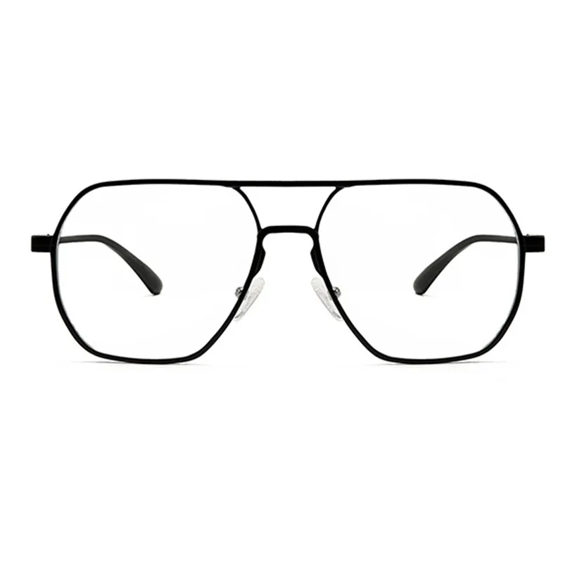 HDCRAFTER Metal Oversized Computer Glasses with Photochromic Anti-Blue ...
