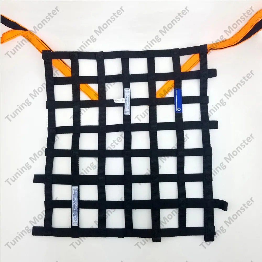 20x17 Inch Red Universal Nylon Window Net – Rally Racing Safety Gear For Cars & Trucks