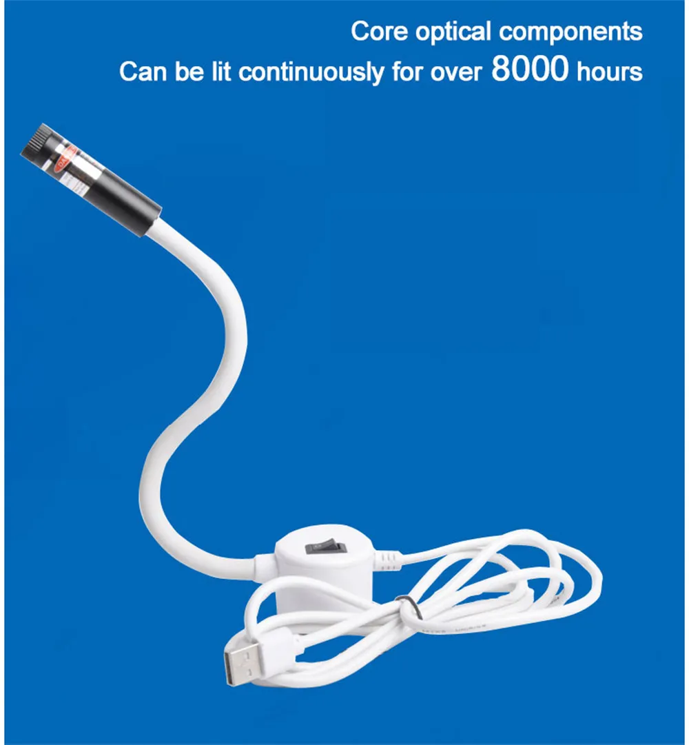 镭射银 临江仙 4cm×5m 100cm/loop 2024 USB Laser Sewing Machine Positioning Light - Magnetic