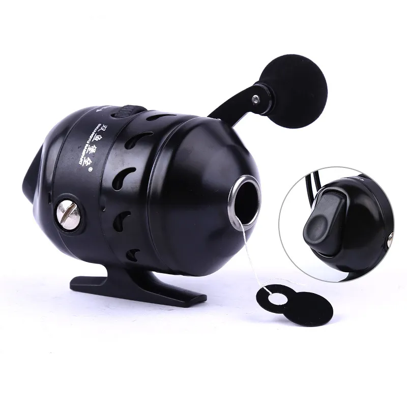 compound fishing reel SAS Scorpii Bowfishing Bow Winch Pro Package Quick adjust telescoping clamp makes adjusting for different size hands easy Rampart SY770 Long Cast Bowfishing