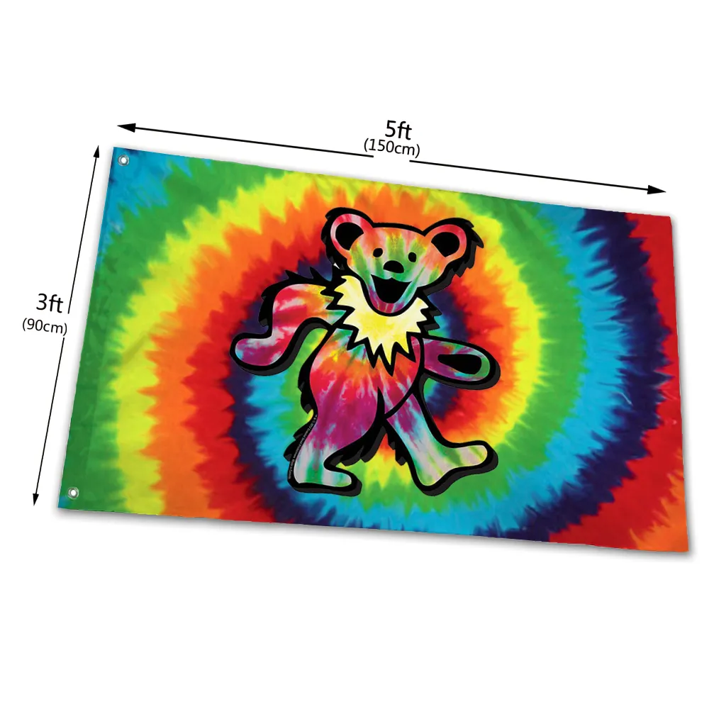 Grateful Dead - 'american Bear Flag' Vintage Sticker (new Old Stock